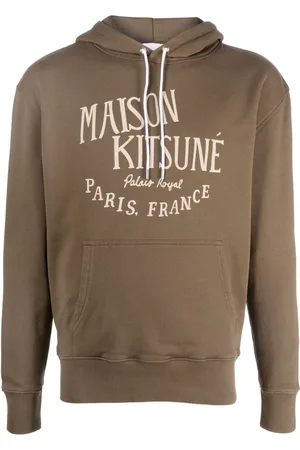Maison Kitsuné Hættetrøje i jersey-fleece med logotryk