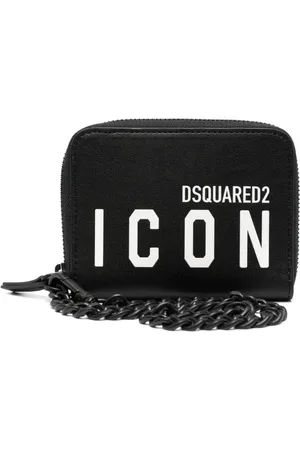 Dsquared2 Læderpung med logotryk