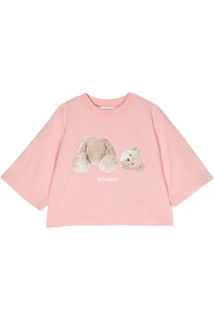 Palm Angels Cropped top med bamsetryk