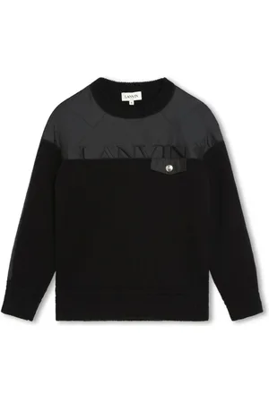 Lanvin Strikket pullover med broderet logo