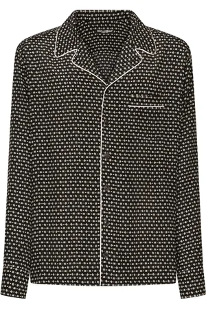 Dolce & Gabbana T-shirt i silke med DG-tryk