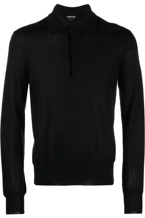 Tom Ford Langærmet polo i strik