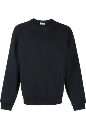 Saint Laurent Sweatshirt i jersey-fleece med broderet logo