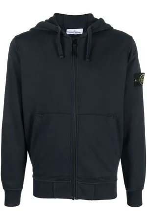 Stone Island Hættetrøje med snoretræk og logomærke