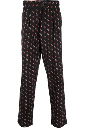 PIERRE-LOUIS MASCIA Dylan bukser i uldblanding og jacquard