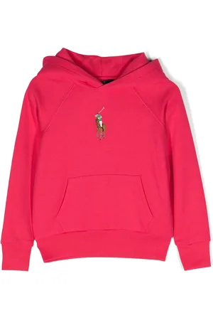 Ralph Lauren Big Pony hættetrøje med broderi
