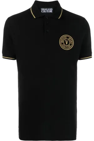 VERSACE Polo med broderet logo