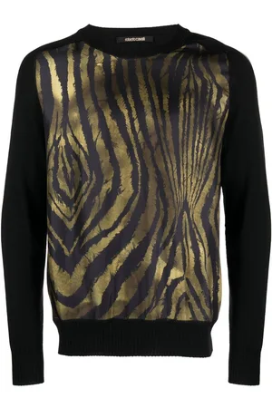 Roberto Cavalli Sweatshirt med zebratryk