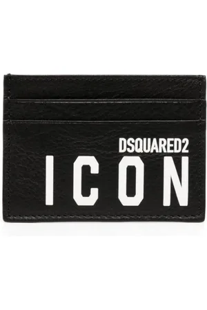 Dsquared2 Kortholder i læder med FF-logotryk