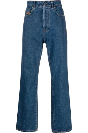 Msgm Jeans med lige ben og broderet logo