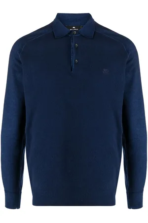 Etro Polo i strik med broderet logo