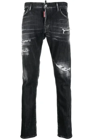 Dsquared2 Jeans med smal pasform og slitageeffekt