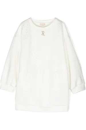 Elisabetta Franchi Midi-kjole med monogram-jacquard