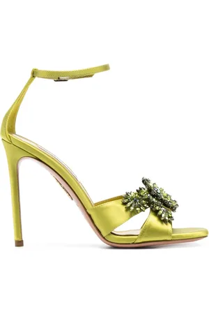 Aquazzura Margarita 110mm sandaler i satin