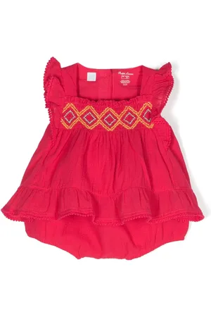 Ralph Lauren Broderet bloomer-shortssæt