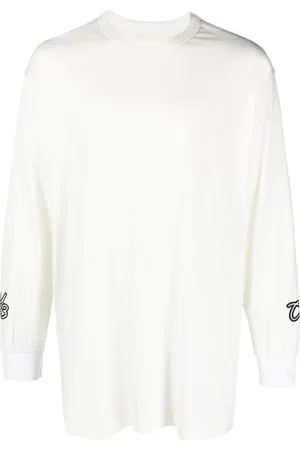 Y-3 GFX L/S T-shirt med logo og flock-tekstur