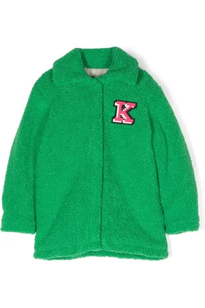 Kenzo Frakke i fleece med broderet logo