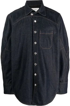 COPERNI Overskjorte i denim med sænkede skuldre