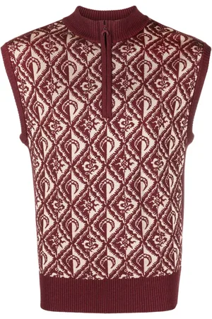 Marine Serre Moon Diamant vest i strik