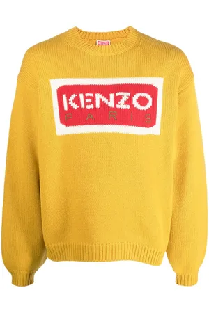 Kenzo Intarsiastrikket trøje med logo