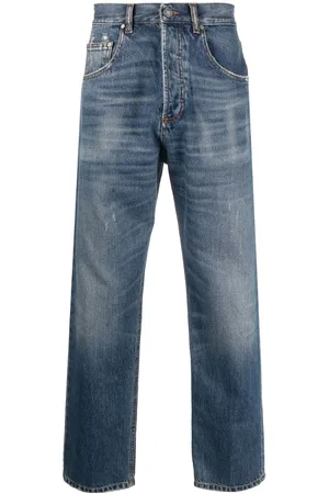 LARDINI Jeans med lige ben og slitageeffekt
