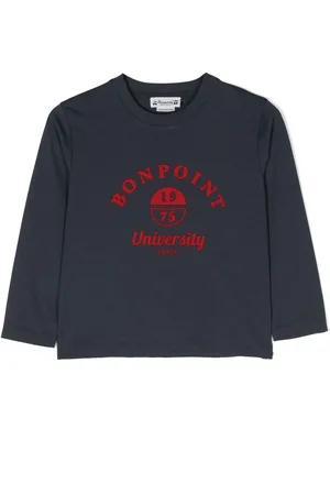 BONPOINT T-shirt med lange ærmer og logotryk