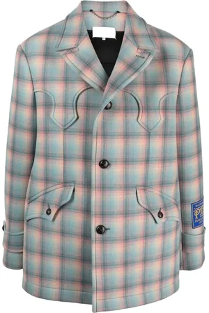 Maison Margiela Pendleton-frakke i uld