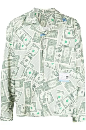 Maison Mihara Yasuhiro Dollar Bill skjorte med lange ærmer