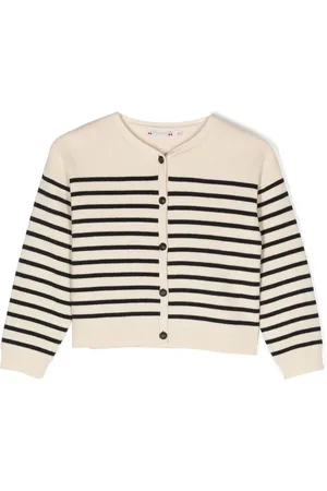 BONPOINT Cardigan med stribet tryk