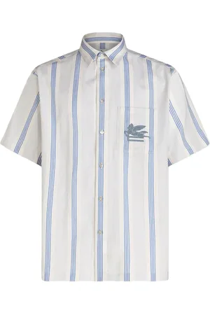 Etro Pegaso skjorte med broderet logo