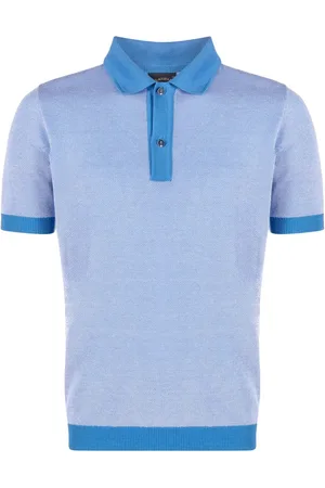 Paul & Shark Strikket polo med logomærke