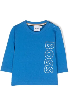 HUGO BOSS Top med lange ærmer og logotryk