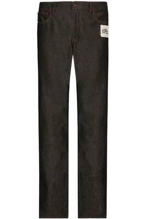 Dolce & Gabbana Jeans med brede ben og logomærke