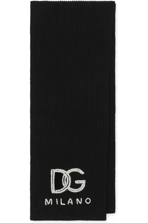 Dolce & Gabbana Kashmirtørklæde med broderet logo