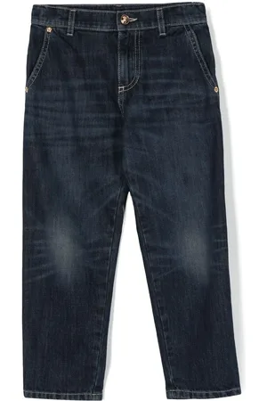 VERSACE Jeans med lige pasform og broderet logo