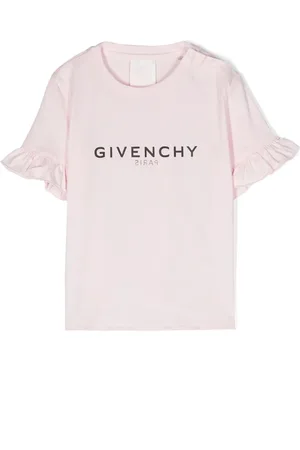 Givenchy T-shirt med flæser og logotryk