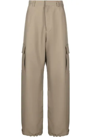 OFF-WHITE Ow Emb Drill cargo-bukser med brede ben