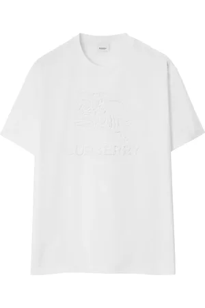 Burberry T-shirt i jacquard med præget logo
