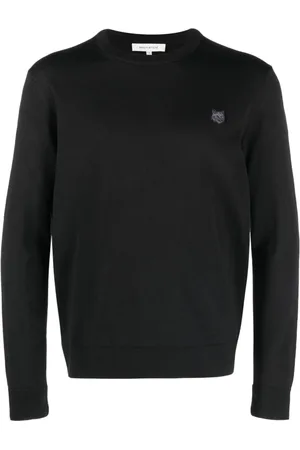 Maison Kitsuné Trøje med logoapplikation