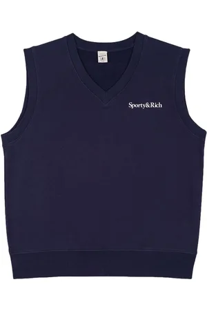 Sporty & Rich ærmeløs sweatshirt med logotryk