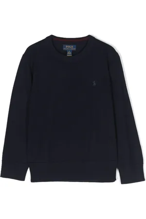 Ralph Lauren Finstrikket trøje med Polo Pony-broderi