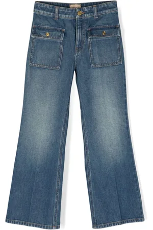 Gucci Jeans med brede ben og Interlocking G-mærke