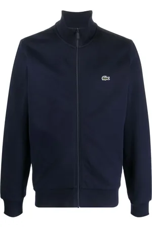Lacoste Cardigan med lynlås og logomærke