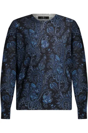 Etro Trøje med rund hals og paisley-mønster