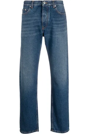 OFF-WHITE Stenvaskede jeans med lige ben