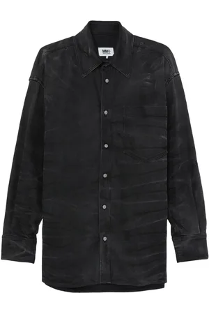 Maison Margiela Langærmet skjorte med whiskering-effekt
