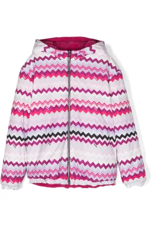 Missoni Jakke med hætte og zigzag-mønster