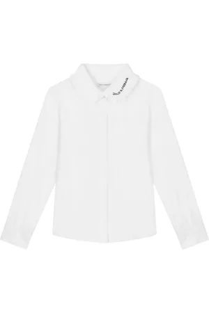 Dolce & Gabbana Langærmet skjorte med broderet logo