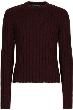Dolce & Gabbana Ribbet trøje med logomærke
