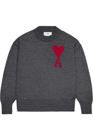 Ami Uldtrøje med intarsia-logo